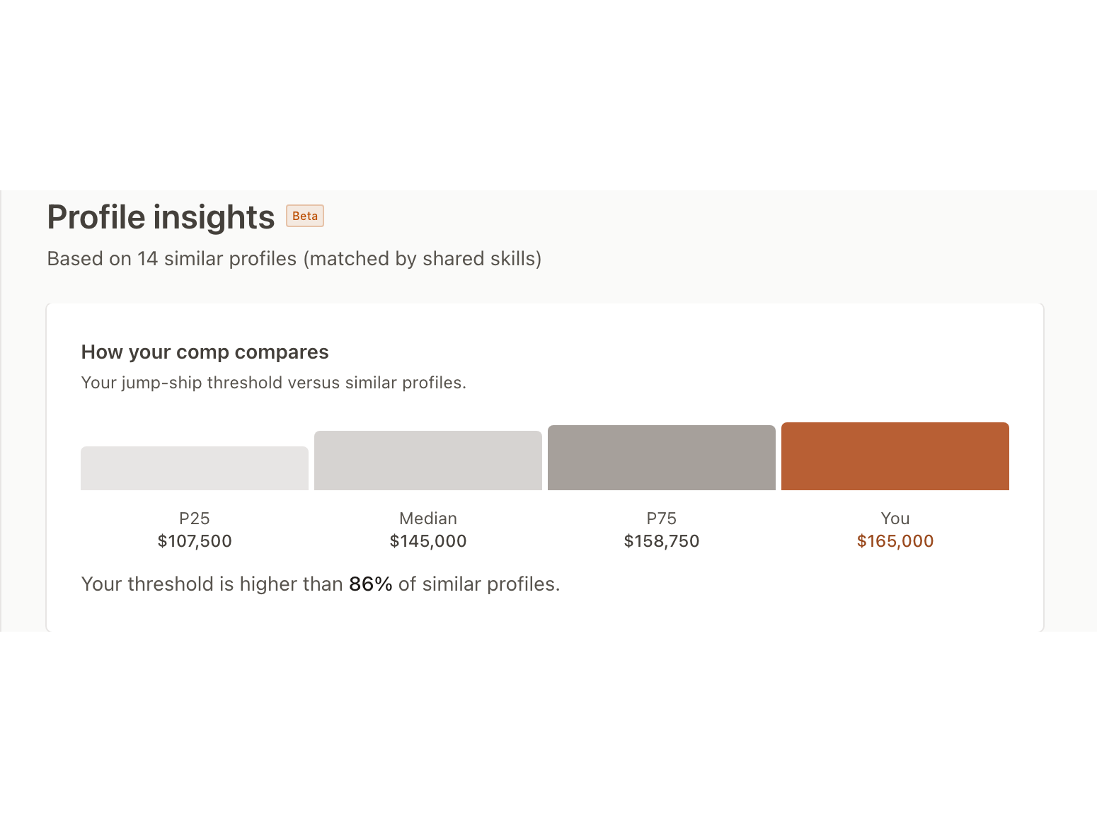 Market insights + Skill suggestions
